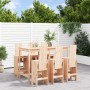 Set de mesa y taburetes altos jardín 7 pzas madera maciza pino en Conjuntos de jardín | Comprar online en Foru.es