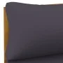 2-piece sofa set with dark gray acacia wood cushions by vidaXL, Modular outdoor sofas - Ref: Foro24-316282, Price: 291,77 €, ...