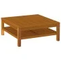 2-teilige Gartensofagarnitur mit dunkelgrauen Akazienholzkissen von vidaXL, Modulare Sofas für den Außenbereich - Ref: Foro24...