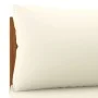 Corner sectional sofa with cream white cushion and acacia wood. by vidaXL, Modular outdoor sofas - Ref: Foro24-316287, Price:...