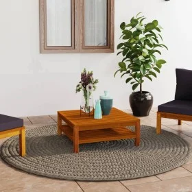 Mesa de centro de madera maciza de acacia 65x65x35 cm de vidaXL, Sofás modulares de exterior - Ref: Foro24-316292, Precio: 77...