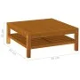 Mesa de centro de madera maciza de acacia 65x65x35 cm de vidaXL, Sofás modulares de exterior - Ref: Foro24-316292, Precio: 77...