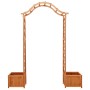 Pérgola de jardín con jardinera madera maciza de abeto de vidaXL, Pérgolas, arcos y enrejados de jardín - Ref: Foro24-316388,...