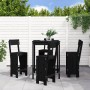 Set de mesa y taburetes altos jardín 5 piezas madera pino negro en Conjuntos de jardín | Comprar online en Foru.es