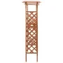 Pérgola con puerta madera maciza de abeto 116x40x204 cm de vidaXL, Pérgolas, arcos y enrejados de jardín - Ref: Foro24-316389...
