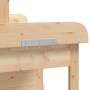 Mesa para macetas con armario madera de abeto 110,5x45x124,5 cm en Soportes para macetas | Comprar online en Foru.es
