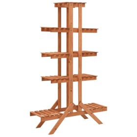Soporte para plantas de madera maciza de abeto 83x25x132 cm de vidaXL, Soportes para macetas - Ref: Foro24-316390, Precio: 54...