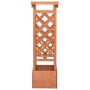 Jardinera enrejada con arco madera de abeto 49x39x117 cm de vidaXL, Maceteros y jardineras - Ref: Foro24-316391, Precio: 58,0...