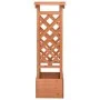 Jardinera enrejada con arco madera de abeto 49x39x117 cm de vidaXL, Maceteros y jardineras - Ref: Foro24-316391, Precio: 57,1...