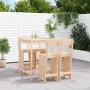 Set de mesa y taburetes altos jardín 5 pzas madera maciza pino en Conjuntos de jardín | Comprar online en Foru.es