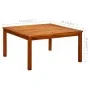 Mesa de centro de jardín madera maciza de acacia 85x85x45 cm de vidaXL, Mesas de jardín - Ref: Foro24-316396, Precio: 111,34 ...