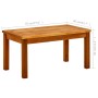 Mesa de centro de jardín madera maciza de acacia 70x40x36 cm de vidaXL, Mesas de jardín - Ref: Foro24-316399, Precio: 87,63 €...