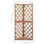 Enrejado de esquina madera maciza de abeto 50x50x145 cm de vidaXL, Pérgolas, arcos y enrejados de jardín - Ref: Foro24-316407...