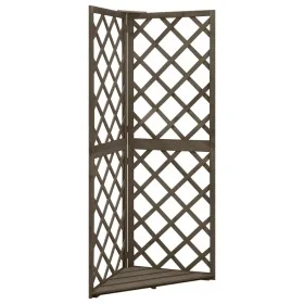 Corner trellis solid gray fir wood 50x50x145 cm by vidaXL, Pergolas, arches and garden trellises - Ref: Foro24-316408, Price:...