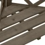 Enrejado de esquina madera maciza de abeto gris 50x50x145 cm de vidaXL, Pérgolas, arcos y enrejados de jardín - Ref: Foro24-3...
