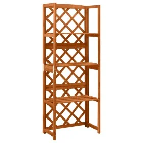 Enrejado con estantes madera maciza de abeto 55x30x140 cm by vidaXL, Pergolas, arches and garden trellises - Ref: Foro24-3164...