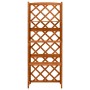 Enrejado con estantes madera maciza de abeto 55x30x140 cm de vidaXL, Pérgolas, arcos y enrejados de jardín - Ref: Foro24-3164...