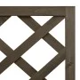 Jardinera de enrejado de esquina madera abeto gris 40x40x150 cm de vidaXL, Maceteros y jardineras - Ref: Foro24-316412, Preci...