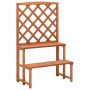 Soporte de plantas y enrejado madera de abeto 70x42x115 cm de vidaXL, Soportes para macetas - Ref: Foro24-316413, Precio: 71,...