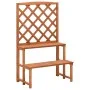 Soporte de plantas y enrejado madera de abeto 70x42x115 cm de vidaXL, Soportes para macetas - Ref: Foro24-316413, Precio: 58,...