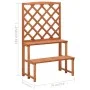 Soporte de plantas y enrejado madera de abeto 70x42x115 cm de vidaXL, Soportes para macetas - Ref: Foro24-316413, Precio: 58,...