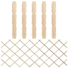 Vallas enrejado 5 uds madera maciza de abeto 180x80 cm de vidaXL, Paneles de vallas - Ref: Foro24-316422, Precio: 36,66 €, De...