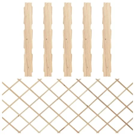 Vallas enrejado 5 uds madera maciza de abeto 180x80 cm de vidaXL, Paneles de vallas - Ref: Foro24-316422, Precio: 36,66 €, De...