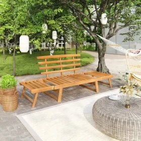 Banco de jardín 2 en 1 190 cm madera maciza acacia de vidaXL, Bancos de jardín - Ref: Foro24-316471, Precio: 167,10 €, Descue...