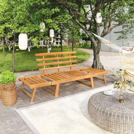 Banco de jardín 2 en 1 190 cm madera maciza acacia de vidaXL, Bancos de jardín - Ref: Foro24-316471, Precio: 167,10 €, Descue...