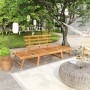 Banco de jardín 2 en 1 190 cm madera maciza acacia de vidaXL, Bancos de jardín - Ref: Foro24-316471, Precio: 169,44 €, Descue...