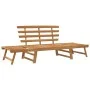 Banco de jardín 2 en 1 190 cm madera maciza acacia de vidaXL, Bancos de jardín - Ref: Foro24-316471, Precio: 167,10 €, Descue...