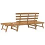 Banco de jardín 2 en 1 190 cm madera maciza acacia de vidaXL, Bancos de jardín - Ref: Foro24-316471, Precio: 167,10 €, Descue...