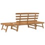 Banco de jardín 2 en 1 190 cm madera maciza acacia de vidaXL, Bancos de jardín - Ref: Foro24-316471, Precio: 169,44 €, Descue...