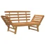 Banco de jardín 2 en 1 190 cm madera maciza acacia de vidaXL, Bancos de jardín - Ref: Foro24-316471, Precio: 167,10 €, Descue...