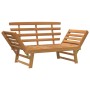 Banco de jardín 2 en 1 190 cm madera maciza acacia de vidaXL, Bancos de jardín - Ref: Foro24-316471, Precio: 169,44 €, Descue...