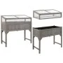 Elevated planter with greenhouse 110x54x120 cm fir by vidaXL, Pots and planters - Ref: Foro24-316472, Price: 184,75 €, Discou...