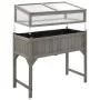 Elevated planter with greenhouse 110x54x120 cm fir by vidaXL, Pots and planters - Ref: Foro24-316472, Price: 184,75 €, Discou...