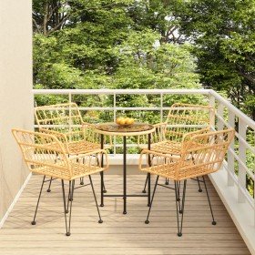 Juego de comedor de jardín 5 piezas ratán sintético en Conjuntos de jardín | Comprar online en Foru.es