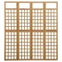 Biombo/Enrejado de 4 paneles madera maciza de abeto 161x180 cm de vidaXL, Divisores de ambientes - Ref: Foro24-316479, Precio...