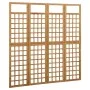 Biombo/Enrejado de 4 paneles madera maciza de abeto 161x180 cm de vidaXL, Divisores de ambientes - Ref: Foro24-316479, Precio...