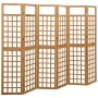 Biombo/Enrejado de 6 paneles madera de abeto 242,5x180 cm de vidaXL, Divisores de ambientes - Ref: Foro24-316481, Precio: 140...