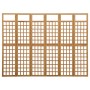 Biombo/Enrejado de 6 paneles madera de abeto 242,5x180 cm de vidaXL, Divisores de ambientes - Ref: Foro24-316481, Precio: 140...