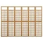 Biombo/Enrejado de 6 paneles madera de abeto 242,5x180 cm de vidaXL, Divisores de ambientes - Ref: Foro24-316481, Precio: 176...