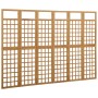 Biombo/Enrejado de 6 paneles madera de abeto 242,5x180 cm de vidaXL, Divisores de ambientes - Ref: Foro24-316481, Precio: 140...
