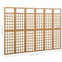 Biombo/Enrejado de 6 paneles madera de abeto 242,5x180 cm de vidaXL, Divisores de ambientes - Ref: Foro24-316481, Precio: 140...