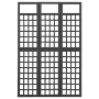 Biombo/Enrejado de 3 paneles madera de abeto negro 121x180 cm de vidaXL, Divisores de ambientes - Ref: Foro24-316482, Precio:...