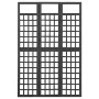 Biombo/Enrejado de 3 paneles madera de abeto negro 121x180 cm de vidaXL, Divisores de ambientes - Ref: Foro24-316482, Precio:...