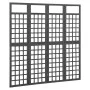 Biombo/Enrejado de 4 paneles madera de abeto negro 161x180 cm de vidaXL, Divisores de ambientes - Ref: Foro24-316483, Precio:...
