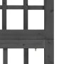 Biombo/Enrejado de 4 paneles madera de abeto negro 161x180 cm de vidaXL, Divisores de ambientes - Ref: Foro24-316483, Precio:...