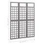 Biombo/Enrejado de 3 paneles madera de abeto gris 121x180 cm de vidaXL, Divisores de ambientes - Ref: Foro24-316486, Precio: ...